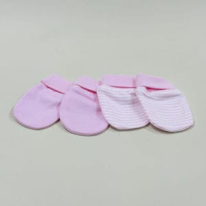 2 Pack Baby Mittens Pink image. Keep your baby’s little hands warm and cosy in these cute, soft mittens. Buy Online Now or Ph: 03-5174-4888
