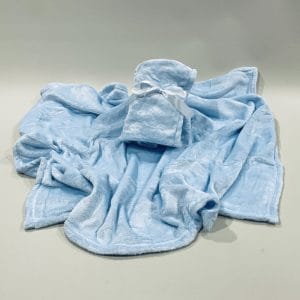 Baby Coral Fleece Throw Blue image. Soft Blue Blanket For baby. Gift box hampers delivering Australia wide. Online Now or Phone 03-51744-888