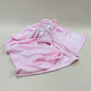 Baby Coral Fleece Throw Pink image. Soft Pink Blanket For baby. Gift box hampers delivering Australia wide. Online Now or Phone 03-51744-888