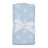 Blue Scribble Star Baby Boy Blanket image. Ultra Soft and generously sized & Ideal for Baby Pram/Bassinet. Buy Online or phone 03-5174-4888