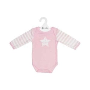 Baby Romper Girl image. Long Sleeve Scribble Star Romper is 100% cotton comes with a cute scribble star design. Online - Ph 03-51744888