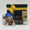 Nuts About Honey Gift Hamper image. Hazelnut Honey, Honey Macadamias Antipasto snack Caramel Onion Balsamic Relish. Online or Ph 03 51744888