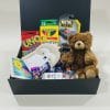 Hamper For Boys Fun Activity Hamper image. Colouring Books Pencils Stickers Novelty Bathing Glove Teddy and more.Online / Phone 03 5174-4888