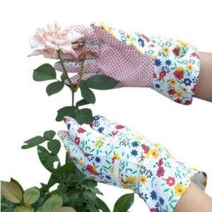 Gardening Gloves image. Garden Gloves have anti-slip dot dotted grip palm. 100% cotton canvas garden gloves. Buy Online or Phone 03-51744-888