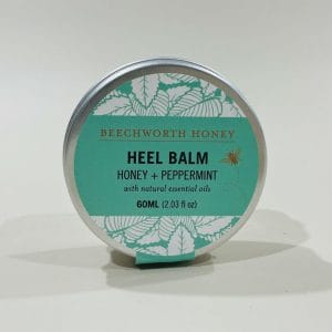 Beechworth Honey & Peppermint Heel Balm image. Beeswax balm with 100% Australian peppermint essential oils. Buy Online or Ph: 03-5174-4888