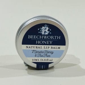 Beechworth Manuka and Tea Tree Honey Lip Balm image. Beeswax & natural essential oils gentle & nourishing lip balm. Online or Ph 03-51744888