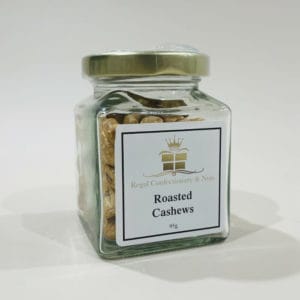 Roasted cashews - A delicious and nutritious snack in a 95g jar. Crunchy, fibre-rich, and protein-packed for a delightful experience.