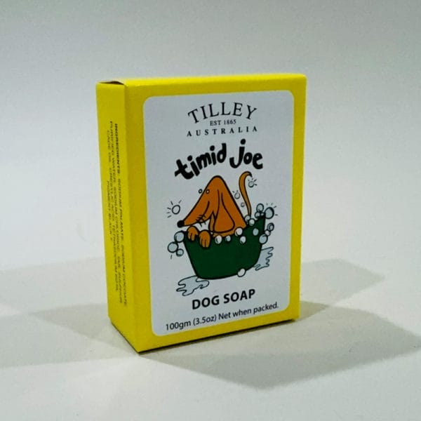 "Introducing Tilley's Timid Joe Dog Wash Soap: The secret to a pawsitively perfect bath. This gentle yet powerful soap eliminates dirt, odours, and pesky fleas. Treat your furry friend to the spa-like experience they deserve with Tilley Timid Joe Dog Wash Soap!"