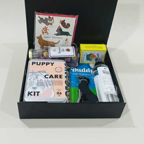 New Puppy Gift Hamper image. The perfect gift to give someone who has just welcomed a new puppy into their home. Online or Phone 03-51744888