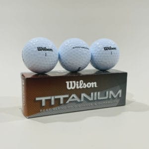 Wilson Titanium Golf Balls image. For maximum energy transfer on impact, improving both distance and accuracy. Online or Phone: 03-5174-4888