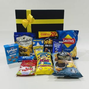Family Movie Night Hamper image. A great selection of Australia’s favourite treats for the whole family. Buy Now Online or Phone 03-51744888