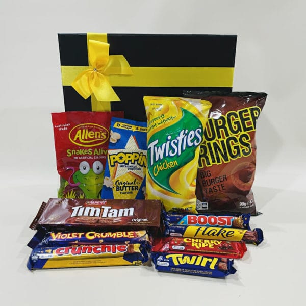 Movie Night Snack Pack image. Carefully selected range of Australia’s favourite treats for the whole family. Online or Phone 03-5174-4888