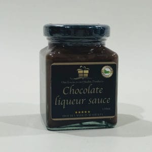 Chocolate Liqueur Sauce 110ml image. Rich & luscious sauce, made with chocolate & crème de cacao. For the adults. Online or Phone 0351744888