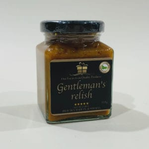 Gentlemans Relish 115g image. Made with spices, slowly cooked with Australian tomatoes & onions, makes a delicious relish. Ph: 03-5174-4888