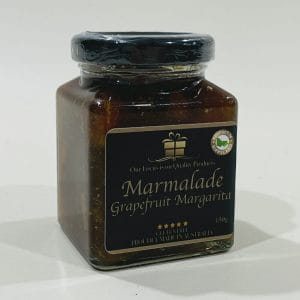 Marmalade Grapefruit Margarita 150g image. Delightful gourmet marmalade made with grapefruit & lime with a splash of tequila. Ph 03-51744888