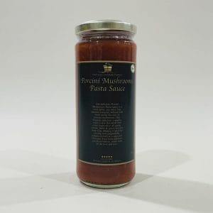 Porcini Mushroom Pasta Sauce 465g image. Ripe tomatoes infused with earthy flavours of porcini mushrooms. Buy Online or Phone 03-5174-4888