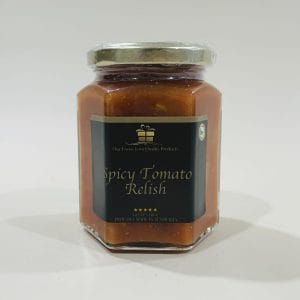 Spiced Tomato Relish 275g image. Serve on gourmet homemade hamburgers, sandwich with leg ham & vintage cheddar. Online or Ph 03-5174-4888
