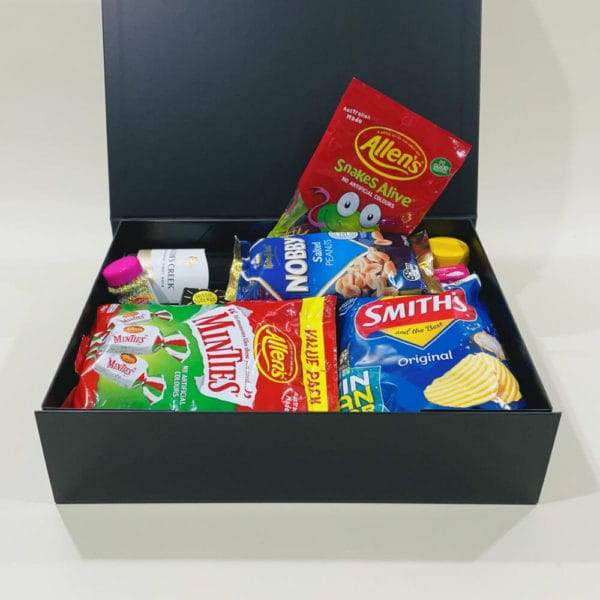 True Blue Gift Hamper Image. This gift hamper is packed with Australia’s favourite treats everyone loves and enjoys. Phone 03 51744888