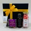 Gift Pack 8 Image. A choice of hard boiled lollies, a choice of honeys, quality nuts /chocolates & a choice hand & nail creams. 03-51744888.