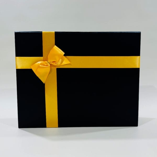 Large Gift Box Image. Our gift boxes are beautifully presented which have a magnetic close lid and finished with ribbon and bow.